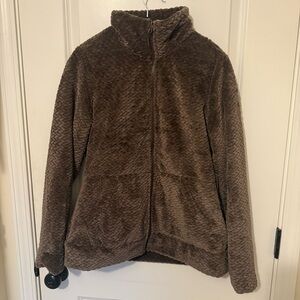 Free Country Brown Mocha Women's Cable Braided Butter Pile® Teddy Jacket